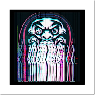 Japanese Daruma Doll Vaporwave Japan Aesthetic Posters and Art